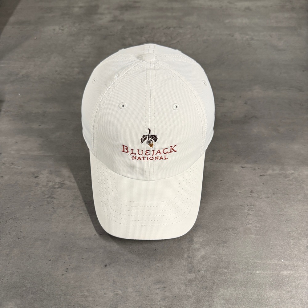 Imperial Bluejack National Hat White Golf Performance Adjustable Cap Texas